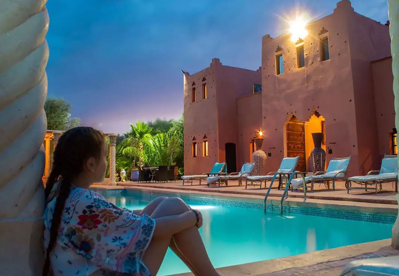 Villa in Marrakech - Bohemian Chic Guest Villa sleeps 35 - KASBAH LINAH Marrakech