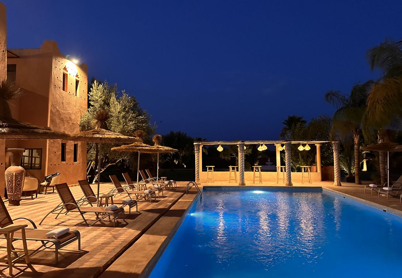 Villa in Marrakech - Bohemian Chic Guest Villa sleeps 35 - KASBAH LINAH Marrakech