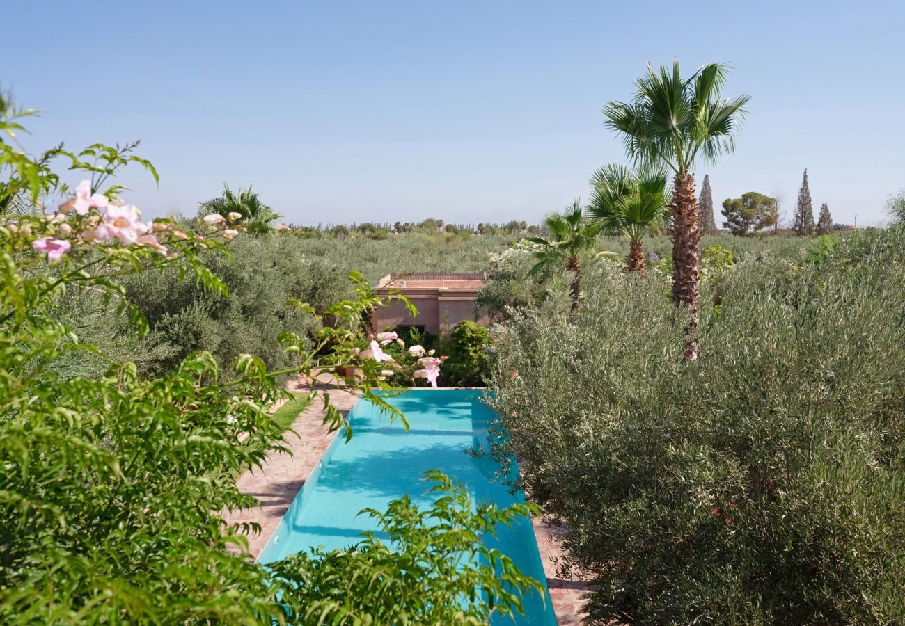 Villa à Marrakech - VILLA BESAME, 24 couchages, un Joyau en bordure de Palmeraie de Marrakech vous accueille jusqu'à 24 personnes !