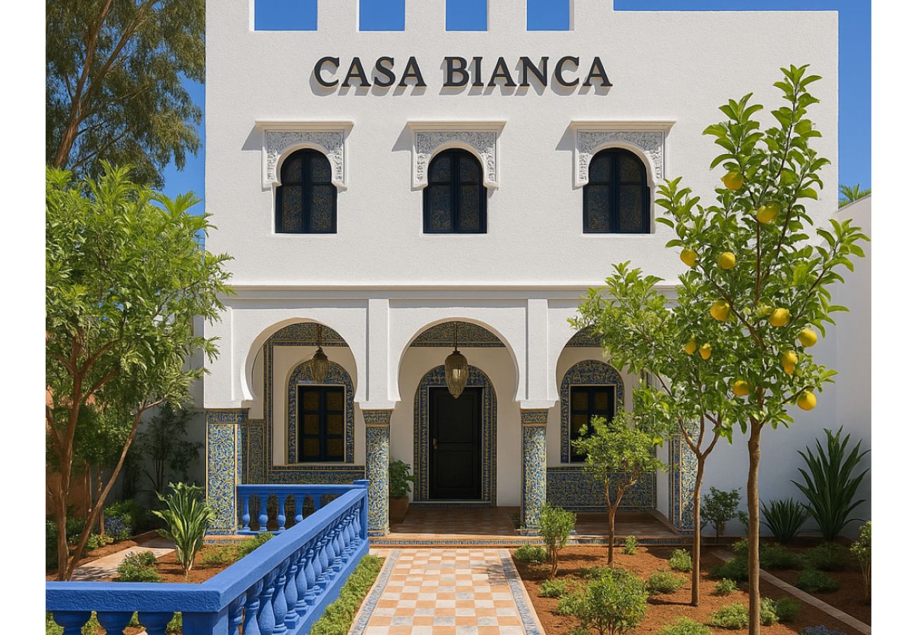 Villa à Marrakech - CASA BIANCA, riad 8 chambres avec piscine chauff&amp;eacute;e