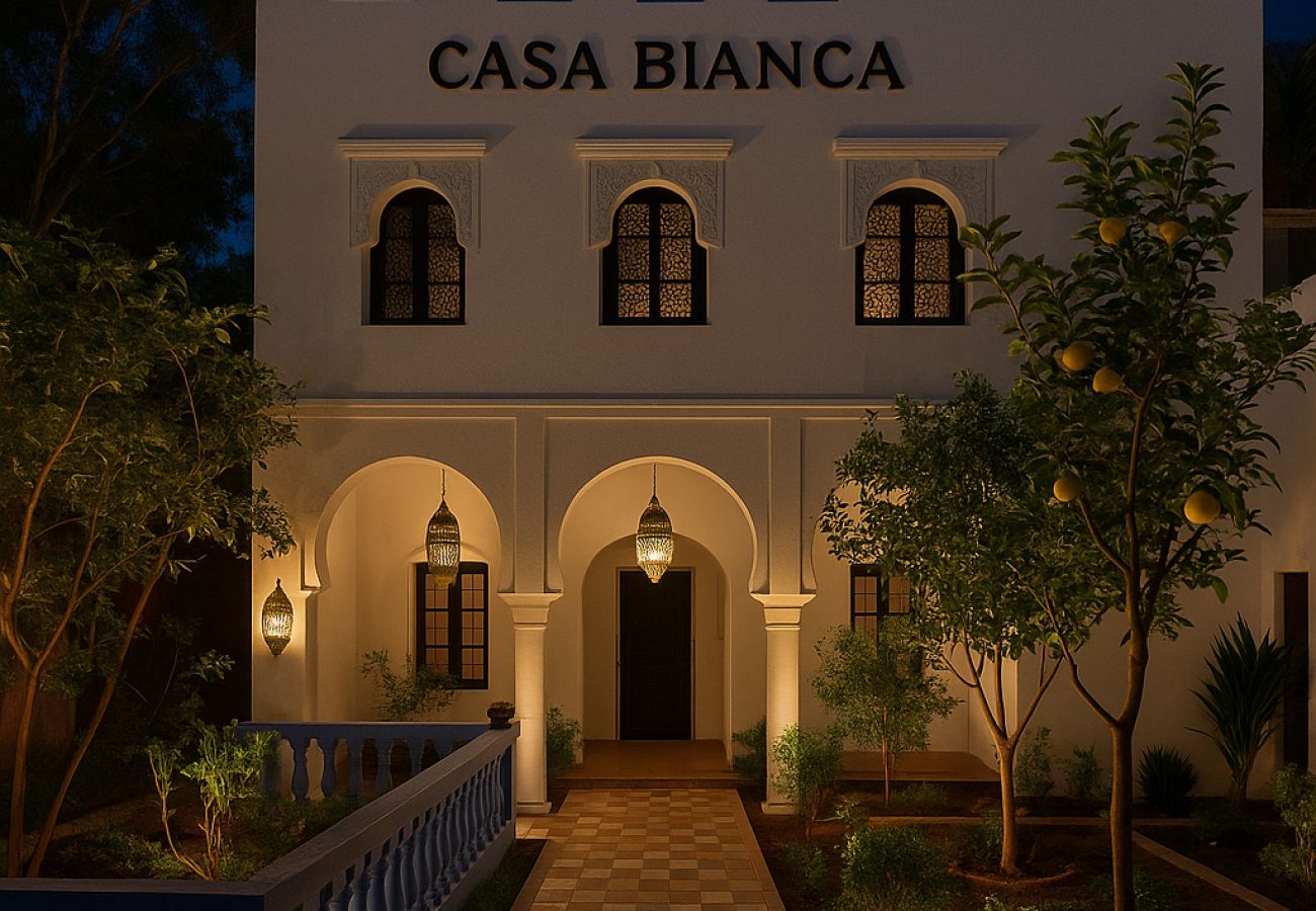 Villa à Marrakech - CASA BIANCA, riad 8 chambres avec piscine chauff&amp;eacute;e
