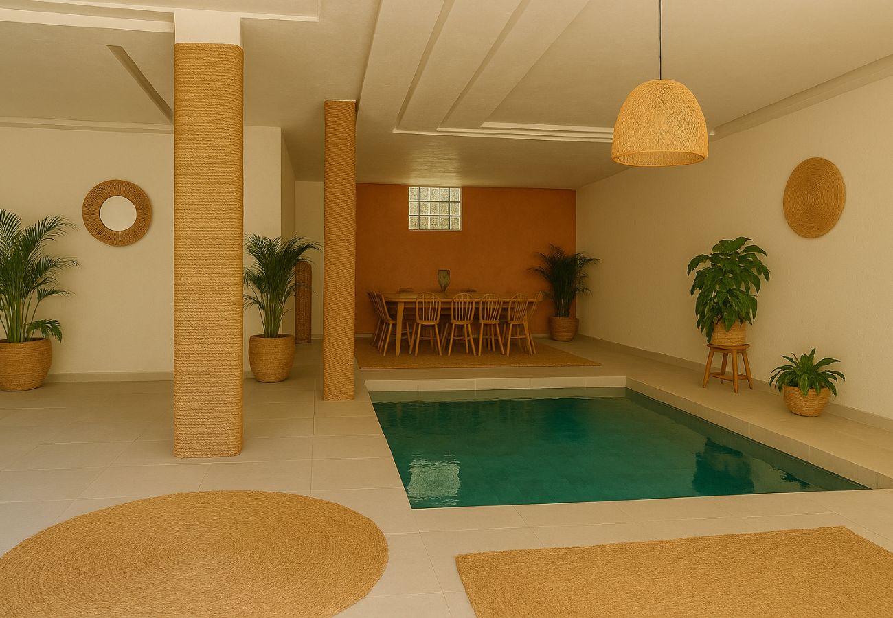 Villa à Marrakech - CASA BIANCA, riad 8 chambres avec piscine chauff&amp;eacute;e