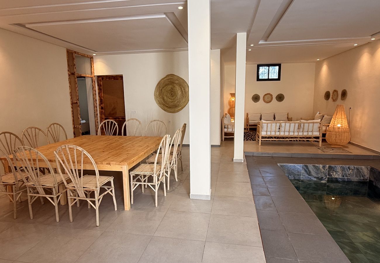 Villa à Marrakech - CASA BIANCA, riad 7 chambres avec piscine chauffée intérieure